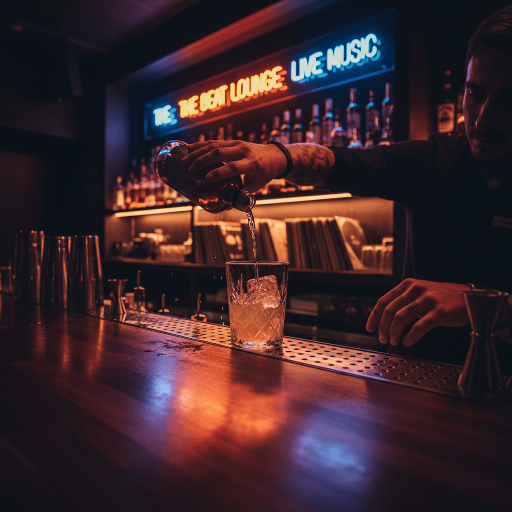 Cocktail station at a private event in London